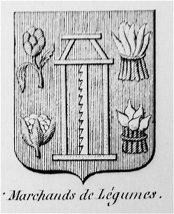 Blason métier marchands de légumes - Nations de Bruxelles