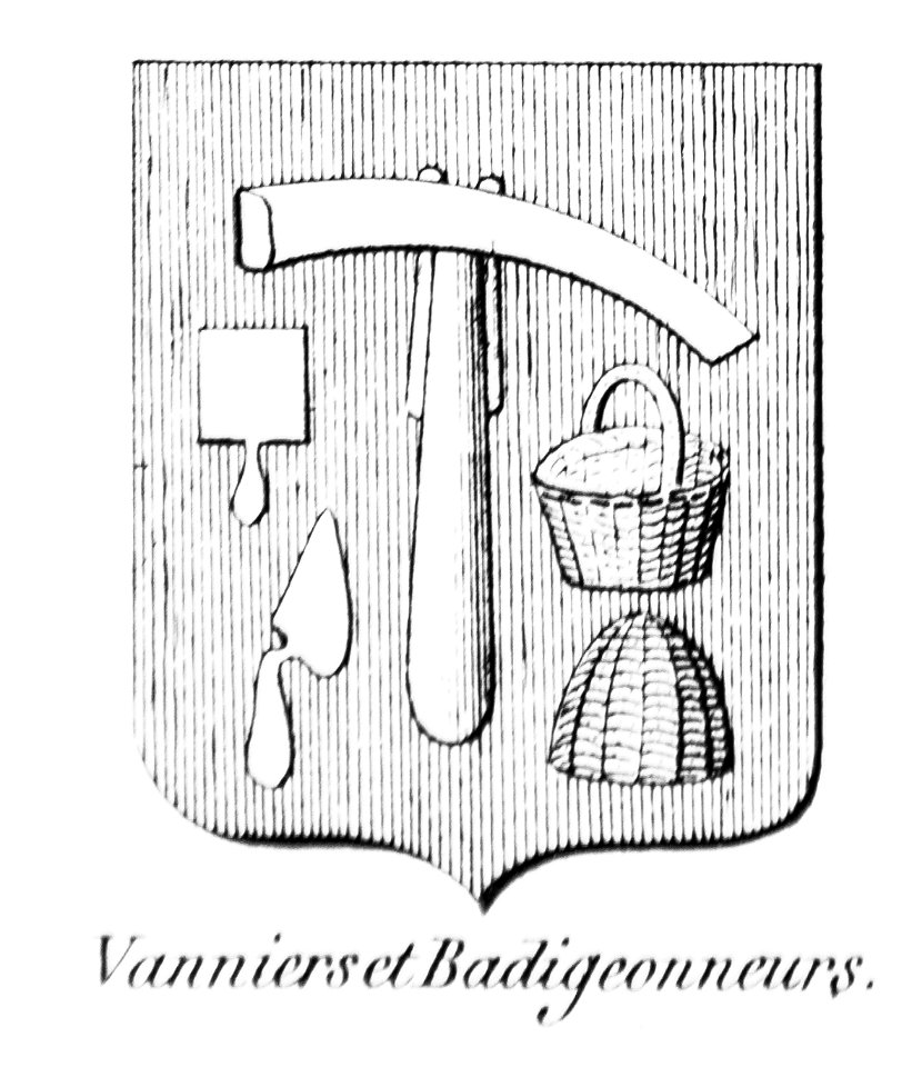 Blason métier vanniers et badigeonneurs - Nations de Bruxelles
