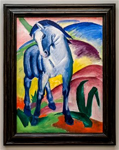 Blaues Pferd I (Franz Marc) DSC1719. Free illustration for personal and commercial use.