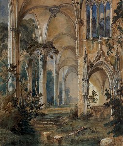Carl Blechen - Gothic Church Ruin - Google Art Project