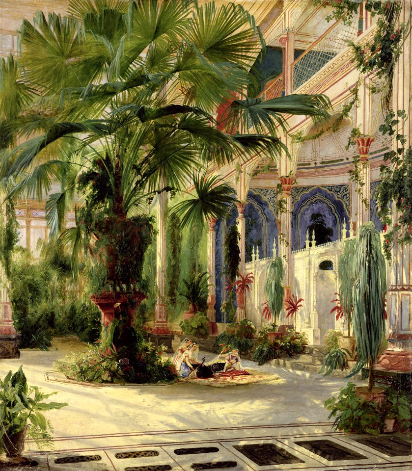 Carl Blechen - In the Palm House in Potsdam - WGA2249