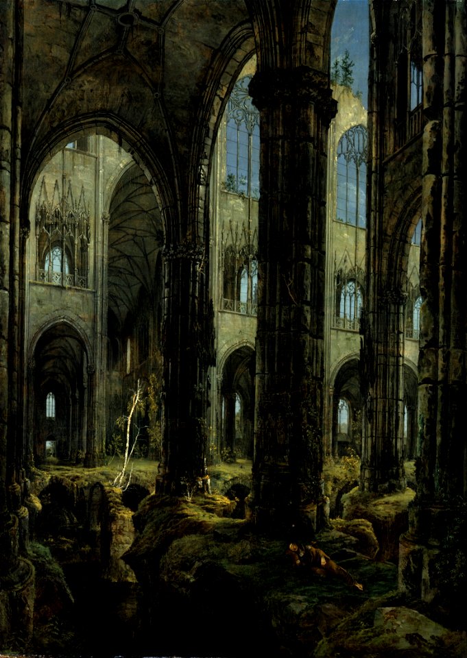 Carl Blechen - Gothic Church Ruins - Google Art Project