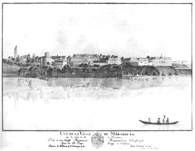 Bleuler Ansicht der Stadt Meersburg Ende 18Jh