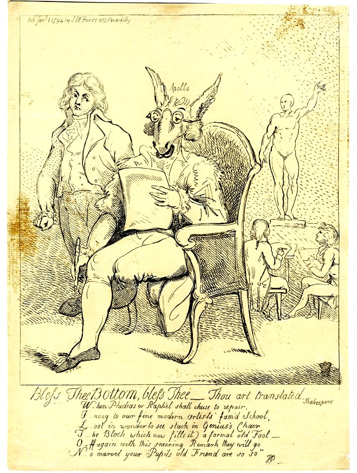Bless the bottom, bless thee-thou art translated - Shakespere (BM 1851,0901.674)