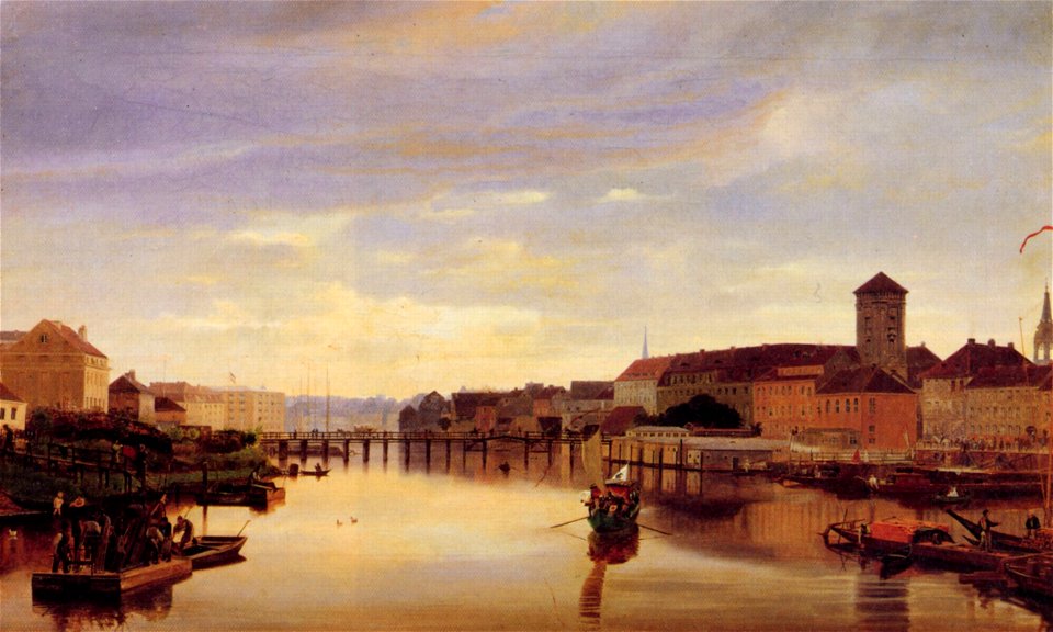 Blick spreeabwärts von der Jannowitzbrücke aus