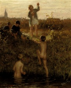 Bernardus Johannes Blommers - Badende jongens