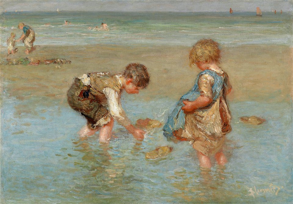 Bernardus Johannes Blommers - A day at the beach