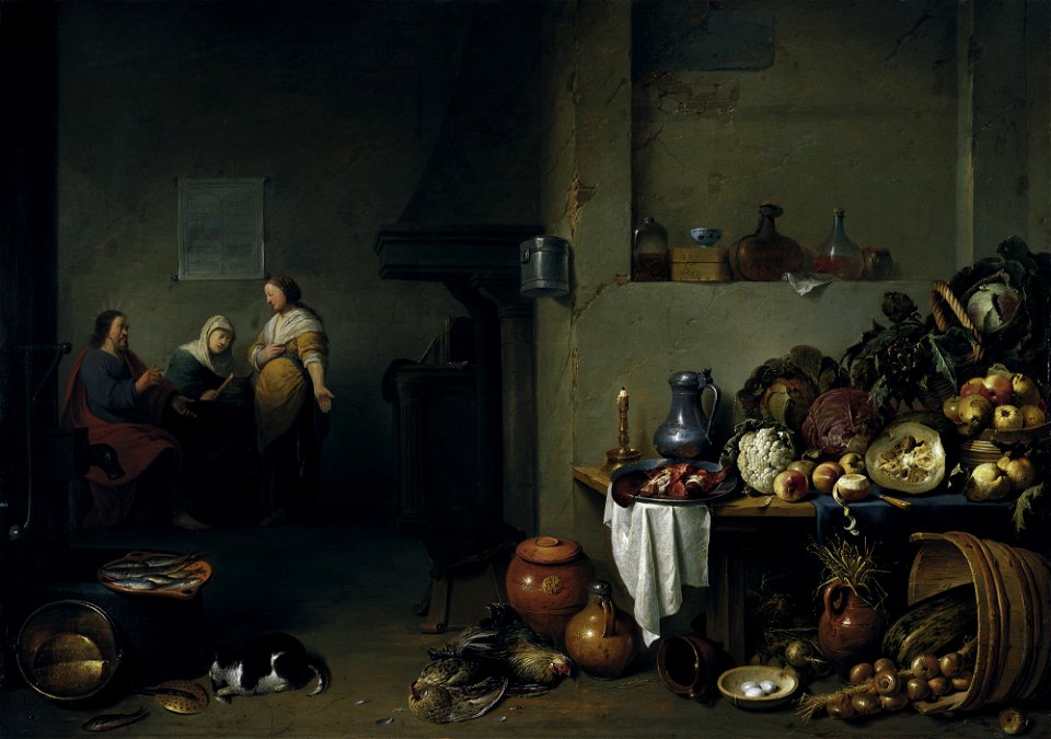 Bloot, Pieter de - Christus bei Maria und Martha, 1637
