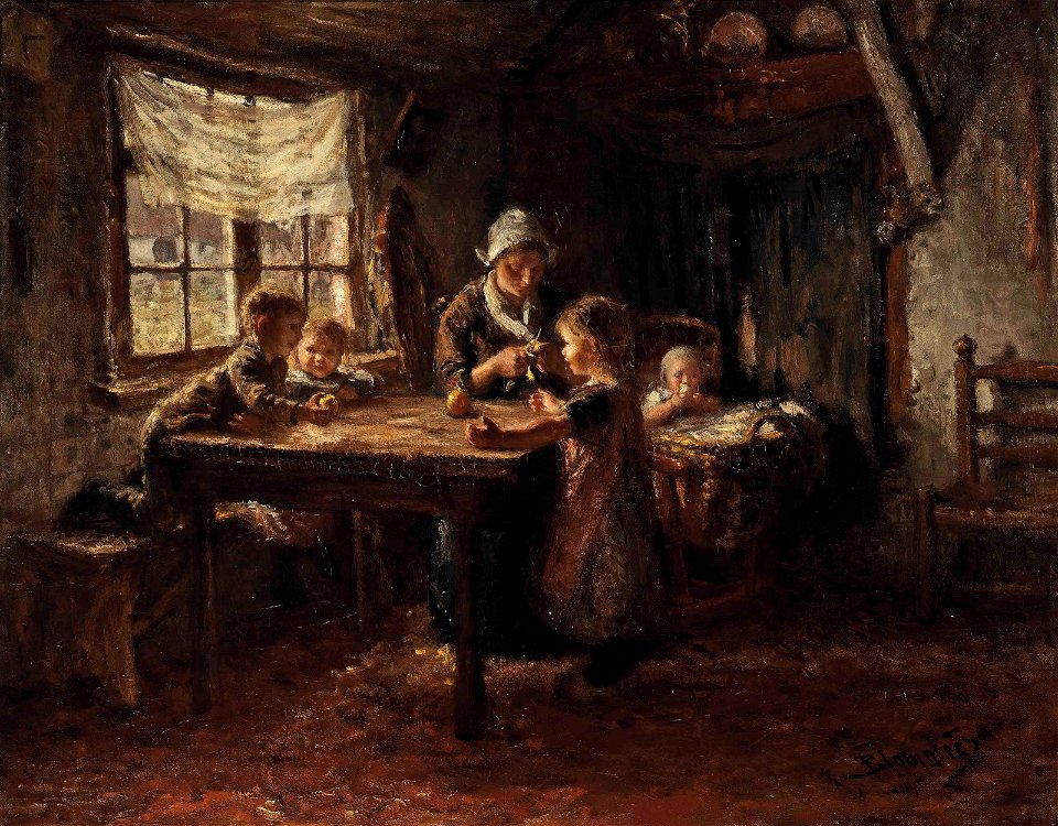Bernardus Johannes Blommers - Eating apples