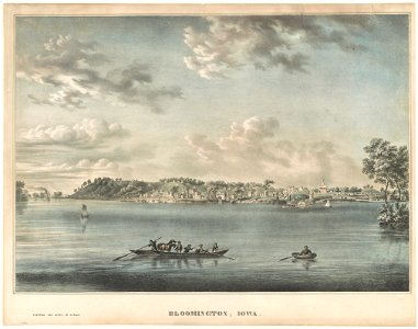 Bloomington, Iowa - painted and litho. by J.C. Wild. LCCN2012647666