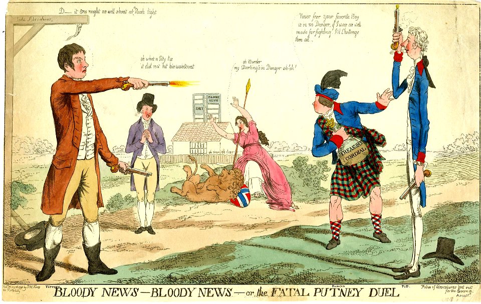 Bloody news- bloody news- or the fatal Putney duel (BM 1868,0808.6743)