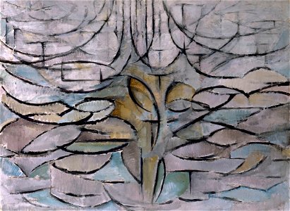 Blossoming apple tree, by Piet Mondriaan