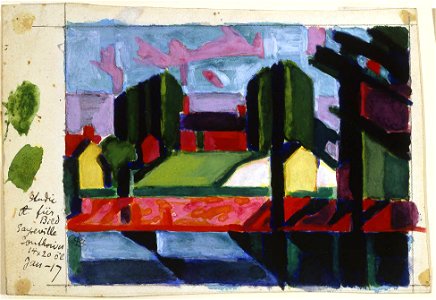 Study for Old Canal (Bluemner)