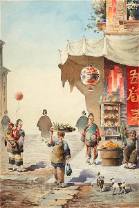 Blum, Robert Frederick, Chinese street scene, after 1890