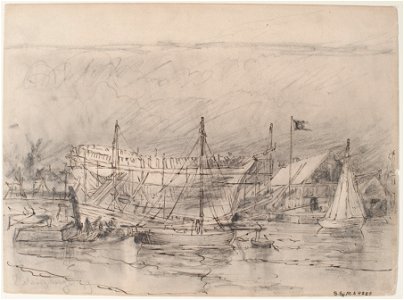 Blyertsteckning - Sjöhistoriska museet - SB 10 1