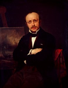 Ditlev Blunck - Portrait of the painter Anton Melbye - Google Art Project