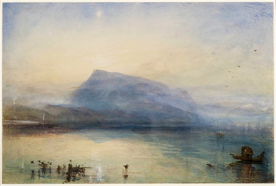 Blue Rigi painting