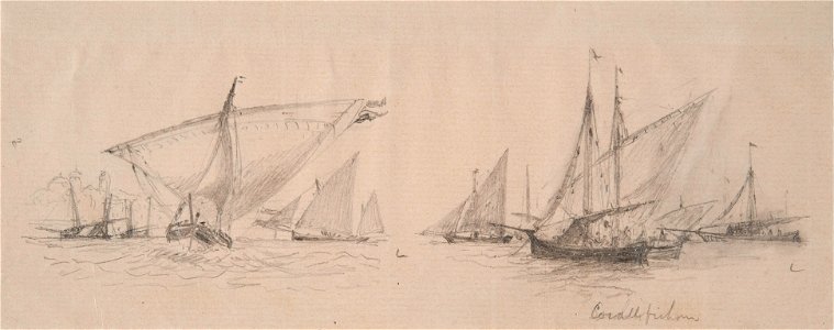 Blyertsteckning - Sjöhistoriska museet - SB 1343