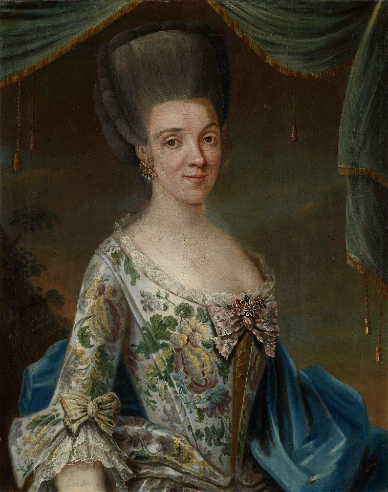 Mathias Blumenthal - Portrait of Elisabeth Geelmuyden Gyldenkrantz - NG.M.03334 - National Museum of Art, Architecture and Design