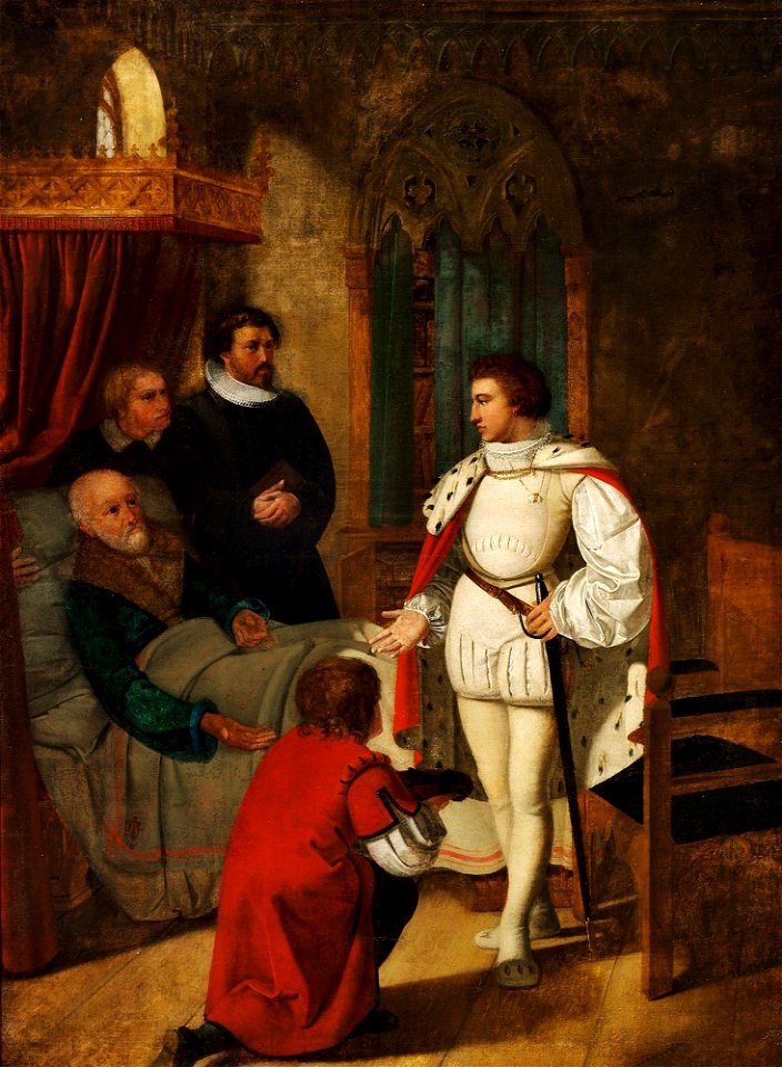 Detlev Conrad Blunck - King Christian IV and Chancellor Niels Kaas