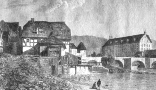 Blümer Mühle 1850 nach Vorlage 1828