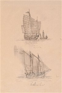Blyertsteckning - Sjöhistoriska museet - SB 1334