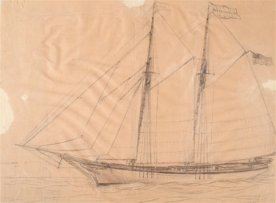 Blyertsteckning - Sjöhistoriska museet - SB 1359