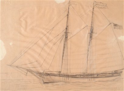 Blyertsteckning - Sjöhistoriska museet - SB 1359