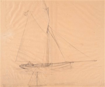 Blyertsteckning - Sjöhistoriska museet - SB 1362
