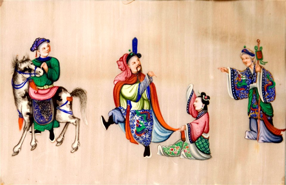 BMVB - Desconegut - Escena oriental amb quatre figures - 2175