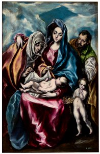 BMVB - Doménico Theotokópoulus - La Sagrada Família amb Santa Anna i Sant Joanet - 8606