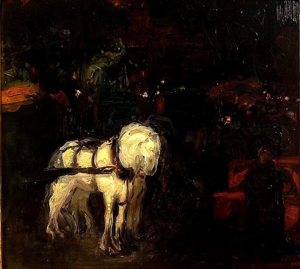 BMVB - Hermen Anglada Camarasa - Efecte de nit-Estudi de cavalls - 1582