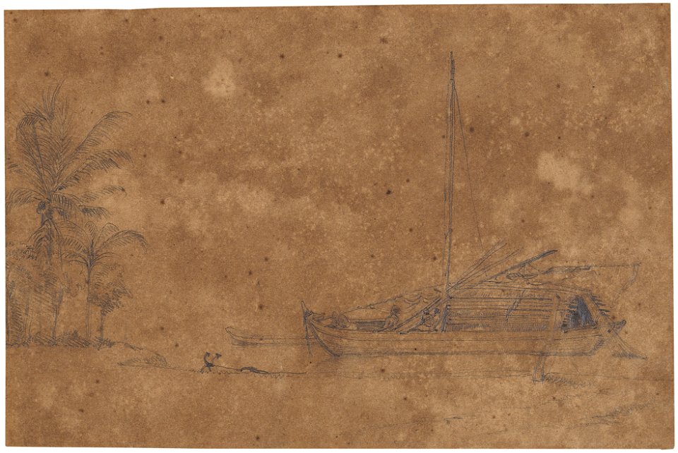 Boat at Isle de Gouvernador, da Coleção Brasiliana Iconográfica
