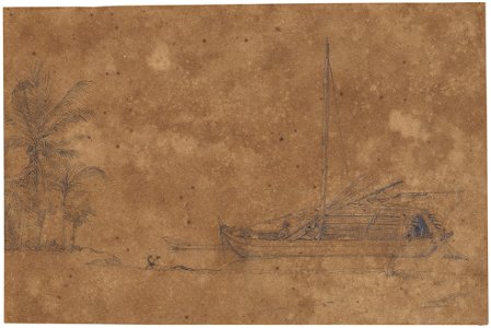 Boat at Isle de Gouvernador, da Coleção Brasiliana Iconográfica