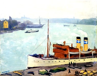 Boat in Dock, Stockholm Albert Marquet