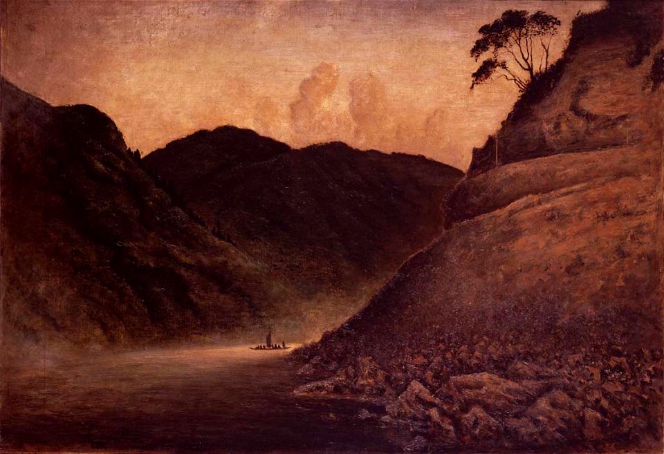 Boat Sailing on the Mogami River by Takahashi Yuichi (Tokyo National Museum)