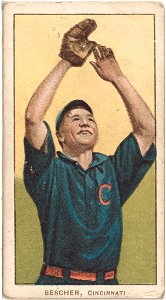 Bob Bescher, Cincinnati Reds, baseball card portrait LCCN2008676405