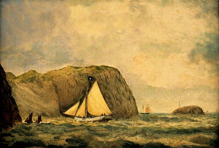Boats off Llanlleiana (kwf00264)