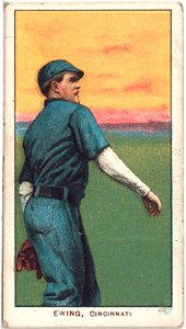 Bob Ewing, Cincinnati Red, baseball card portrait LCCN2008675154