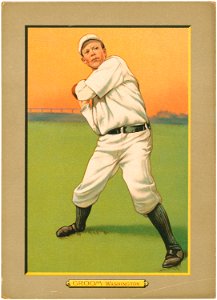 Bob Groom, Washington Nationals, baseball card portrait LCCN2007685706