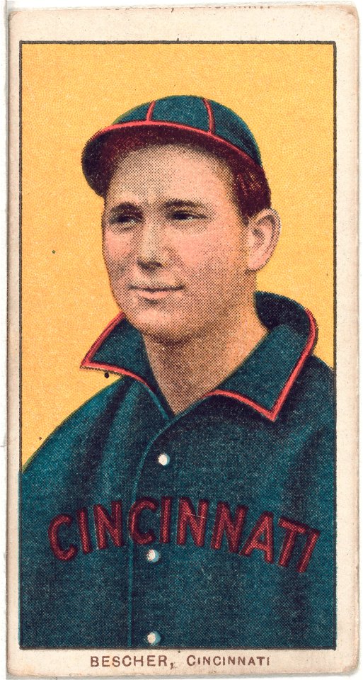 Bob Bescher, Cincinnati Reds, baseball card portrait LCCN2008676404