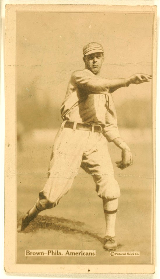 Boardwalk Brown, Philadelphia Athletics, baseball card portrait LCCN2007685735