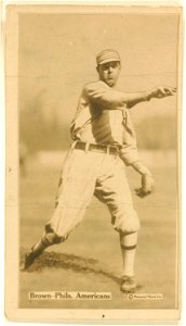 Boardwalk Brown, Philadelphia Athletics, baseball card portrait LCCN2007685735