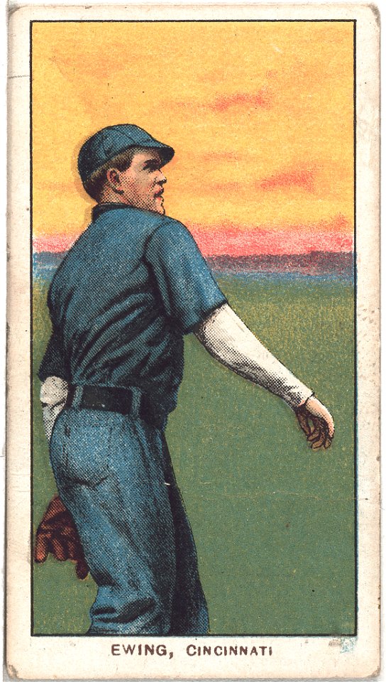 Bob Ewing, Cincinnati Red, baseball card portrait LCCN2008675154