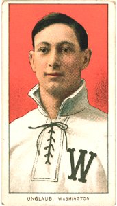Bob Unglaub, Washington Nationals, baseball card portrait LCCN2008676864