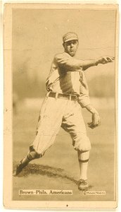 Boardwalk Brown, Philadelphia Athletics, baseball card portrait LCCN2007685735