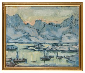 Boat with Net. Study from Lofoten (Anna Boberg) - Nationalmuseum - 20471