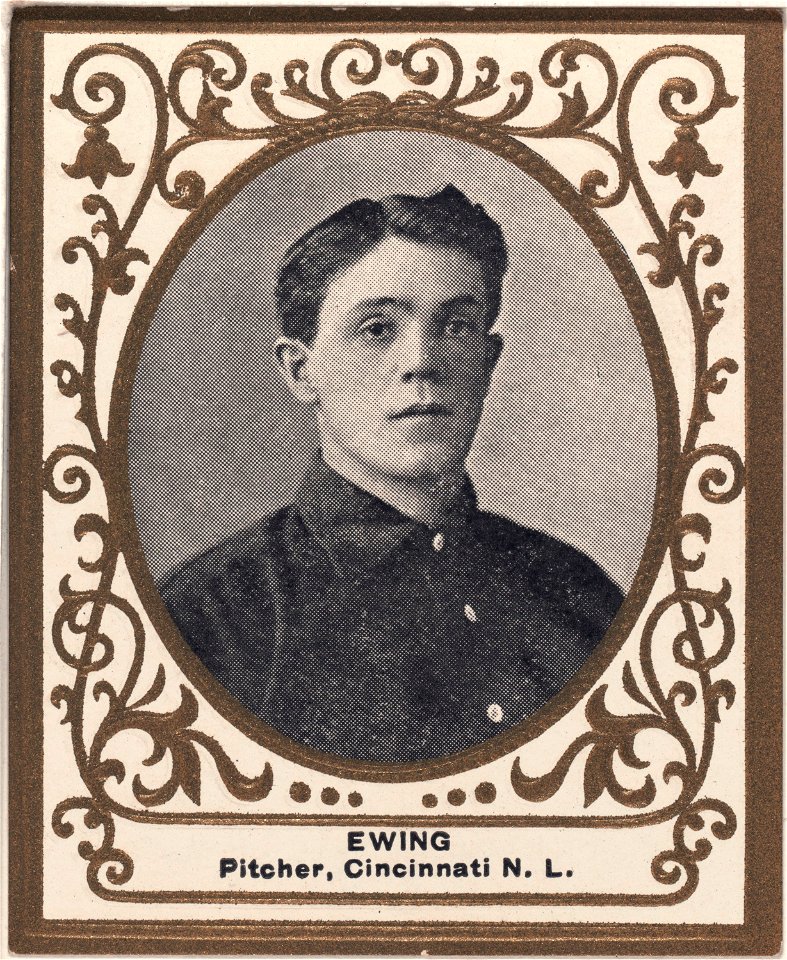 Bob Ewing, Cincinnati Reds, baseball card portrait LCCN2007683740