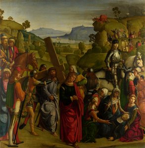Boccaccio Boccaccino - Christ carrying the Cross (National Gallery, London). Free illustration for personal and commercial use.