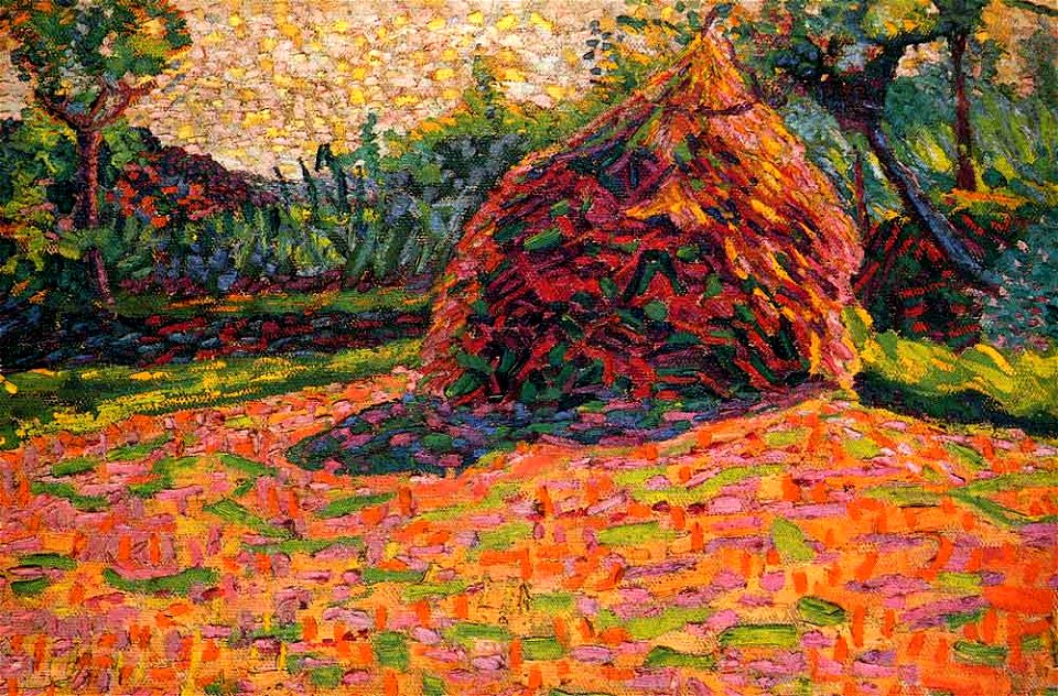 Boccioni - Pagliaio al sole, 1908